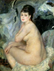 Nude, or Nude Seated on a Sofa